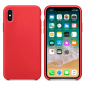 Preview: starfix Silicon Cover S-Case für Apple iPhone XS / X rot