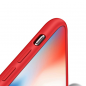 Preview: starfix Silicon Cover S-Case für Apple iPhone XS / X rot