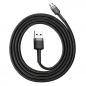 Preview: Baseus micro USB Datenkabel/Ladekabel, Nylon Geflochten schwarz (3m)