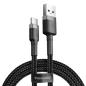 Preview: Baseus USB-C Datenkabel/Ladekabel 2A, Nylon Geflochten schwarz (3m)