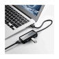 Preview: Ugreen HUB 3x USB 3.0 Externer Netzwerkadapter RJ45 Giga Ethernet schwarz