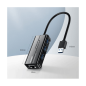 Preview: Ugreen HUB 3x USB 3.0 Externer Netzwerkadapter RJ45 Giga Ethernet schwarz