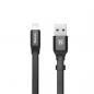 Preview: Baseus Nimble  USB / Lightning Schnell-Ladekabel/Datenkabel mit Kabelclip 2A  weiß (23cm)