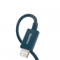 Preview: Baseus Superior Schnellladekabel USB - Lightning für iPhone, iPad 2,4A blau (2m)