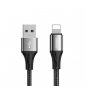 Preview: Joyroom Schnellladekabel USB - Lightning Quick Charge 3A für iPhone, Airpods, iPad schwarz (1,5m)