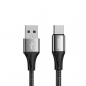 Preview: Joyroom Schnellladekabel USB - USB Typ C 3A schwarz (1,5m)