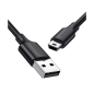 Preview: Ugreen USB Kabel  - Mini USB Kabel 480 Mbit/s schwarz (1m)