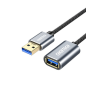 Preview: Choetech USB 3.0 (männlich) - USB 3.0 (weiblich) Kabelverlängerung grau (2m)