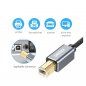 Preview: Choetech USB - USB Typ B Kabel Drucker schwarz (3m)