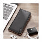 Preview: Dux Ducis Hivo Echtleder Flip Wallet mit Kartenfach für Apple iPhone 13 Pro Max, Schwarz