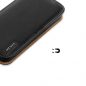 Preview: Dux Ducis Hivo Echtleder Flip Wallet mit Kartenfach für Apple iPhone 13 mini Schwarz