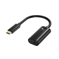 Preview: Choetech Adapter HUB USB Typ C Thunderbolt 3 (m) auf HDMI 2.0 4K @ 60Hz (w) schwarz (HUB-H04BK)