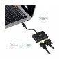 Preview: Choetech Splitter - USB Typ C (m) auf HDMI (w) 4K 60Hz / VGA (w) FullHD 1080p 60Hz schwarz (HUB-M17)