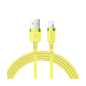 Preview: Joyroom USB Lade-/Datenkabel 2.4A USB Lightning für iPhone/iPad/Airpods 1,2 m gelb (S-1224N2)