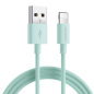 Preview: Joyroom-Kabel USB zu Lightning Lade-/Datenkabel 2,4A 1m grün (S-1030M13)