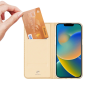 Preview: DUX DUCIS Skin Pro Flip Tasche für iPhone 14 PLUS, gold