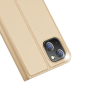 Preview: DUX DUCIS Skin Pro Flip Tasche für iPhone 14 PLUS, gold