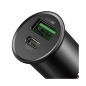 Preview: Baseus PPS Smart KFZ-Schnelladegerät USB-A + USB-C 30W 4.0 QC4+ PD 3.0 VOOC SCP AFC MTKPE schwarz