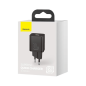 Preview: Baseus Super Si 1C Schnellladegerät USB-C 30W Power Delivery Quick Charge schwarz