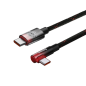 Preview: Baseus MVP Winkel-Stecker Power Delivery 100W 5A USB Type-C zu USB Type-C 2 m rot (CAVP000720)