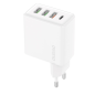 Preview: Dudao Schnellladegerät 3 x USB-A + 1x USB-C 20W, PD, QC 3.0 weiss (A5H)