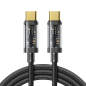 Preview: Joyroom USB Type-C zu USB Type-C 100W Ladekabel/Datenkabel 1,2m schwarz (S-CC100A12)