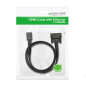 Preview: Ugreen bidirektionales Kabel HDMI - DVI 2m schwarz (HD106)