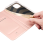 Preview: Dux Ducis Skin Pro Flip-Wallet Case für Apple iPhone 15, pink