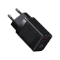 Preview: Baseus Super Si Pro Schnellladegerät USB-A / USB-C 30W Power Delivery Quick Charge schwarz