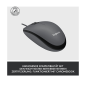 Preview: Logitech M100 Refresh 2022 Optical Mouse grau, USB (910-006652)