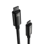 Preview: Baseus Tungsten Gold Lade-/Datenkabel USB-C zu USB-C 480 Mbit/s 240 W, schwarz 3M (CAWJ040101)