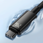 Preview: Baseus Tungsten Gold Lade-/Datenkabel USB-C zu USB-C 480 Mbit/s 240 W, schwarz 1M (CAWJ040101)