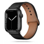 Preview: Tech-Protect Leder Fit-Armband für Apple Watch 4 / 5 / 6 / 7 / 8 / 9 / SE / Ultra 1 / 2 (42/44/45/49 mm), schwarz