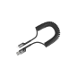 Preview: Rixus Spiral 20W / 480M Speed Daten-/Ladekabel - Schnellladekabel - USB-A zu Lightning. 100cm, schwarz (RXUC17AL)