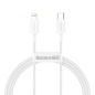 Preview: Baseus Superior Series USB-C zu Lightning PD Schnellladekabel 20W Daten-/Ladekabel 1m, weiss (69051)