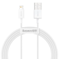 Preview: Baseus Superior Series USB-A zu Lightning 2,4A Daten-/Ladekabel 1,5m, weiss (69054)