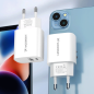 Preview: Wozinsky USB-A + USB-C 20W Netz-Ladegerät, weiss (WGWCW)