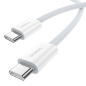 Preview: Baseus Superior Series II Schnelladekabel USB-C zu USB-C 30 W 480 Mbit/s Daten-/Ladekabel 1m, Weiß