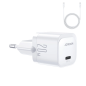 Preview: Joyroom USB-C PD 20W Netzladegerät + USB-C zu USB-C Ladekabel, weiss (JR-TCF02)