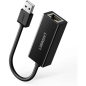 Preview: Ugreen USB-A 2.0 zu 100Mbps Ethernet Adapter (USB 2.0, RJ45 (1x), schwarz (20254)