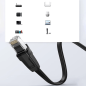 Preview: Ugreen Flaches Netzwerkkabel UGREEN Ethernet RJ45, Cat.6, UTP, 8m, schwarz (UGR214BLK)