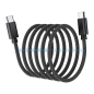 Preview: Choetech 240W Kabel mit Power Delivery 3.1 USB-C magnetisch 1,2m, schwarz (XCC-1054)