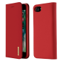 Preview: Dux Ducis Wish Series Echt Leder Flip Wallet für Apple iPhone Xs Max rot