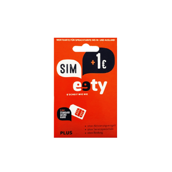 eety PLUS Startpaket - Triple-Simkarte + 1€ Guthaben