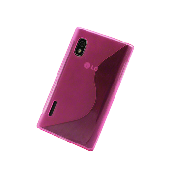 Silikonhülle S-Line für LG Optimus L5 E610/P612 rosa