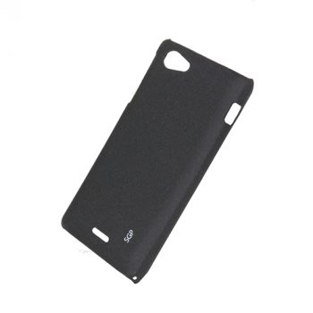 Hard Cover griffig" für Sony Xperia J ST26 schwarz