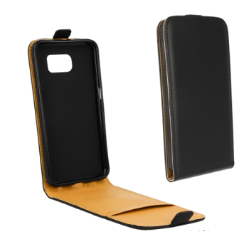 Trendy8 Front-Flip-Tasche für Samsung Galaxy S6 schwarz