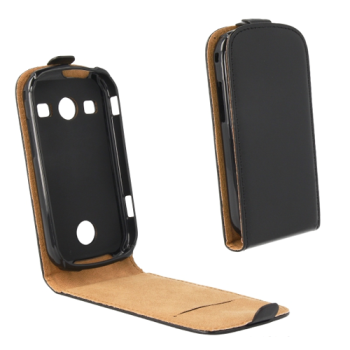 Trendy8 Front-Flip-Tasche für Samsung Galaxy Xcover 2 schwarz