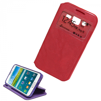 G-pery Flip-Tasche mit Sichtfenster - Magnet Serie für Huawei P8 Lite rot