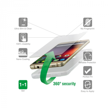 4smarts Second Glass 360° Protection (vorne + hinten) für Huawei Y5 II transparent